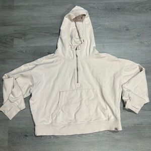 JoyLab Light Cream Zip-Up Hoodie